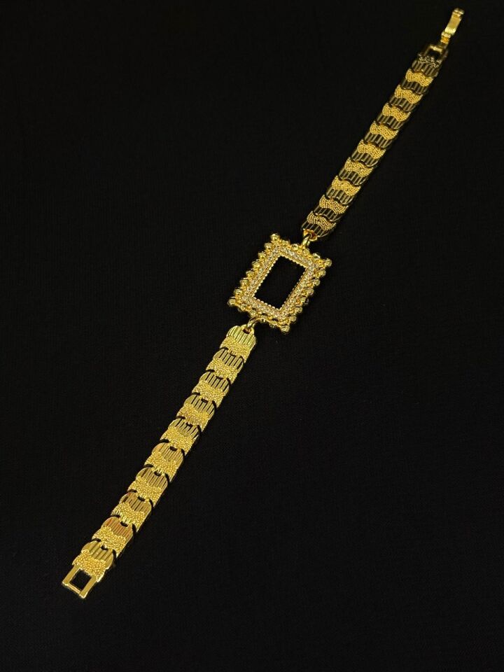 Melisa Takı & Aksesuar 24K Kaplama Gold Renk Gramlık Bileklik 19,5cm (ayarlanabilir)