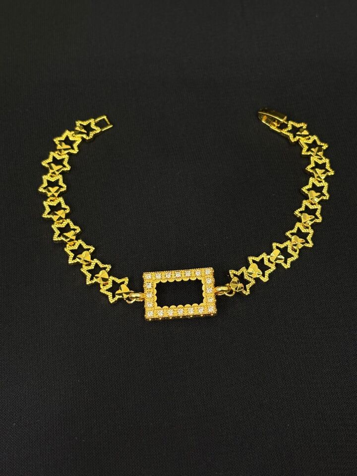 Melisa Takı & Aksesuar 24K Kaplama Gold Renk Gramlık Bileklik 20cm (ayarlanabilir)