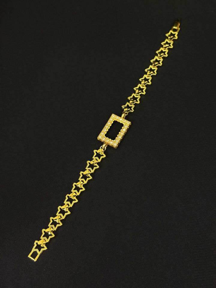 Melisa Takı & Aksesuar 24K Kaplama Gold Renk Gramlık Bileklik 20cm (ayarlanabilir)