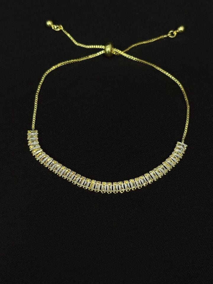 316L Çelik Jewelry Gold Renk Asansörlü Bileklik