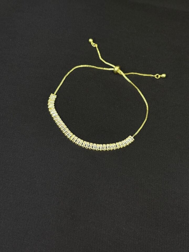 316L Çelik Jewelry Gold Renk Asansörlü Bileklik