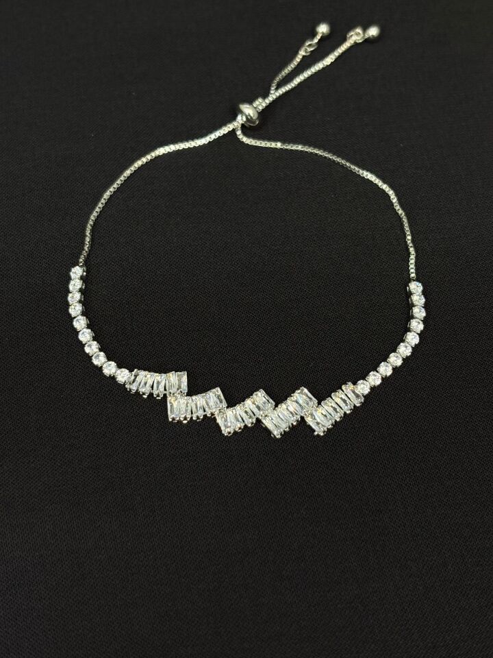 316L Çelik Jewelry Gümüş Renk Asansörlü Bileklik