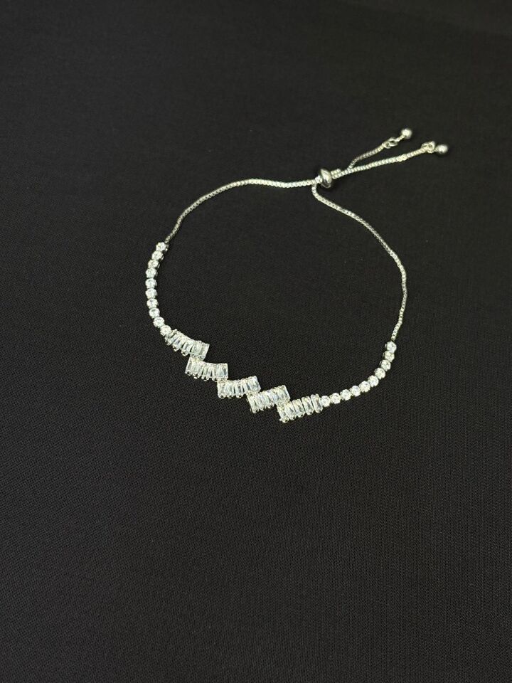 316L Çelik Jewelry Gümüş Renk Asansörlü Bileklik