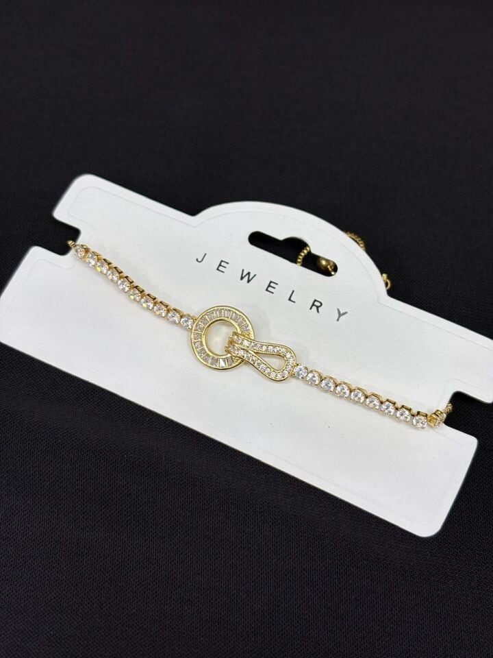 316L Çelik Jewelry Gold Renk Asansörlü Bileklik