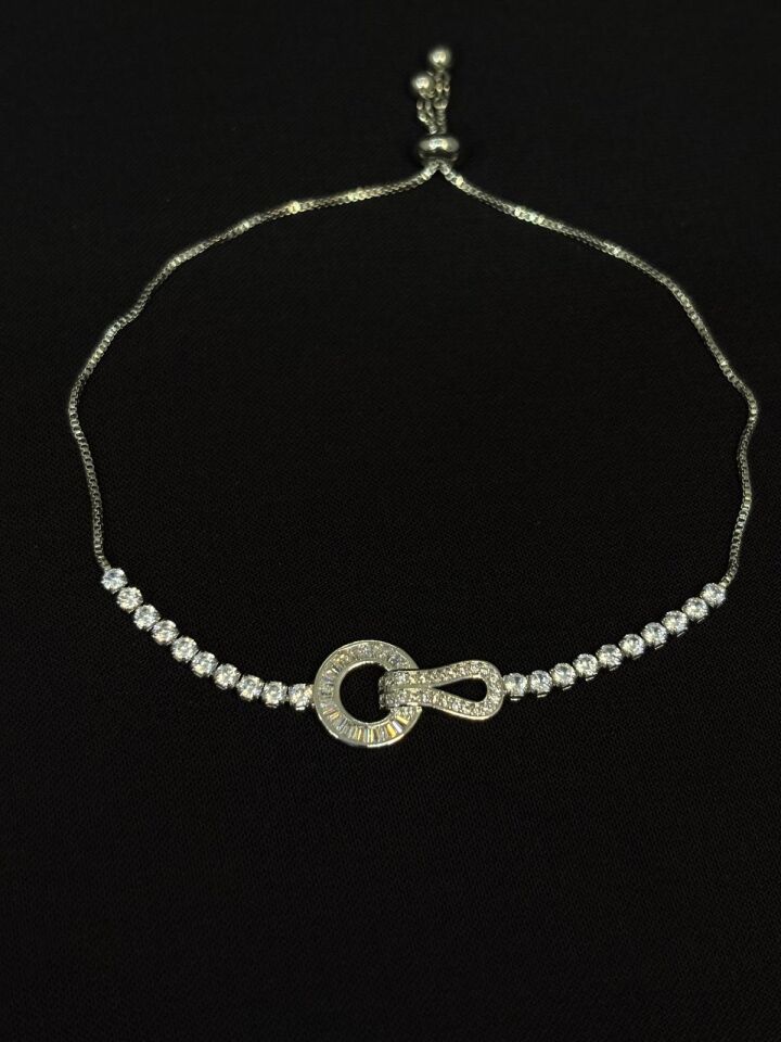 316L Çelik Jewelry Gümüş Renk Asansörlü Bileklik