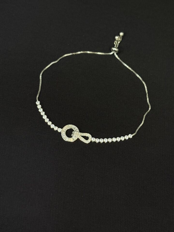 316L Çelik Jewelry Gümüş Renk Asansörlü Bileklik