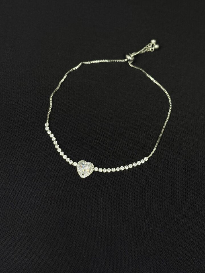 316L Çelik Jewelry Gümüş Renk Asansörlü Bileklik
