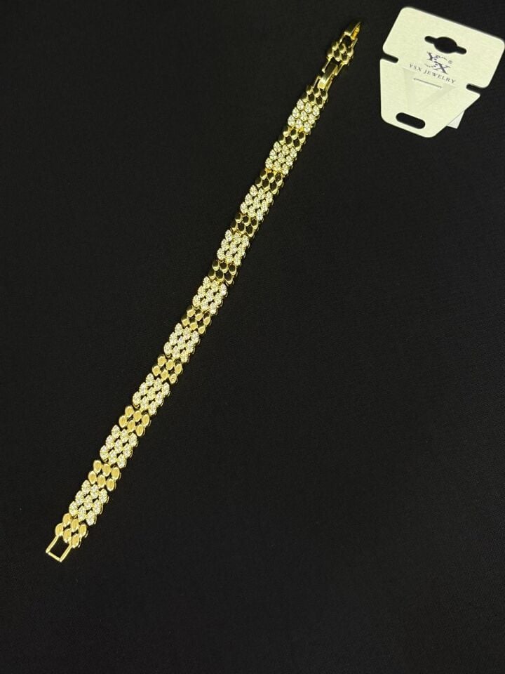 Melisa Takı & Aksesuar 14K Gold Renk Ysx Zirkon Taşlı Bileklik 20cm Ayarlanabilir