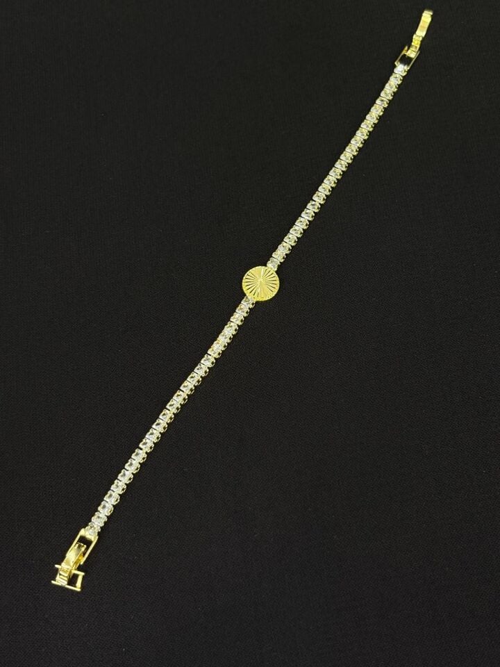 Melisa Takı & Aksesuar 316L Çelik 14K Kaplama Gold Renk Su Yolu Bileklik