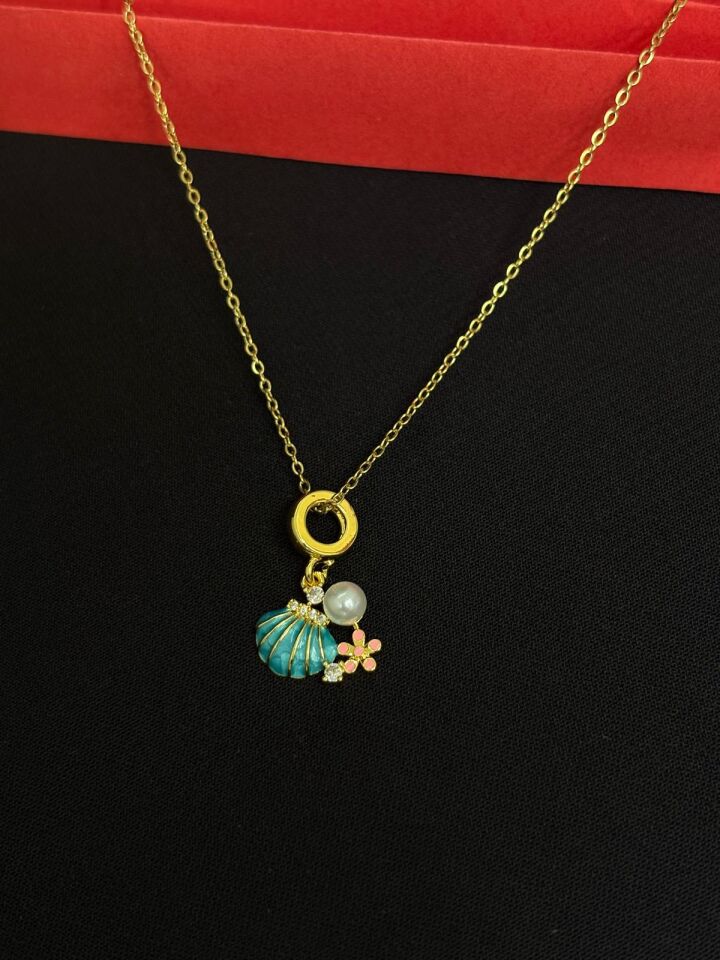Melisa Takı & Aksesuar 316L Çelik Gold Renk Charm Kolye