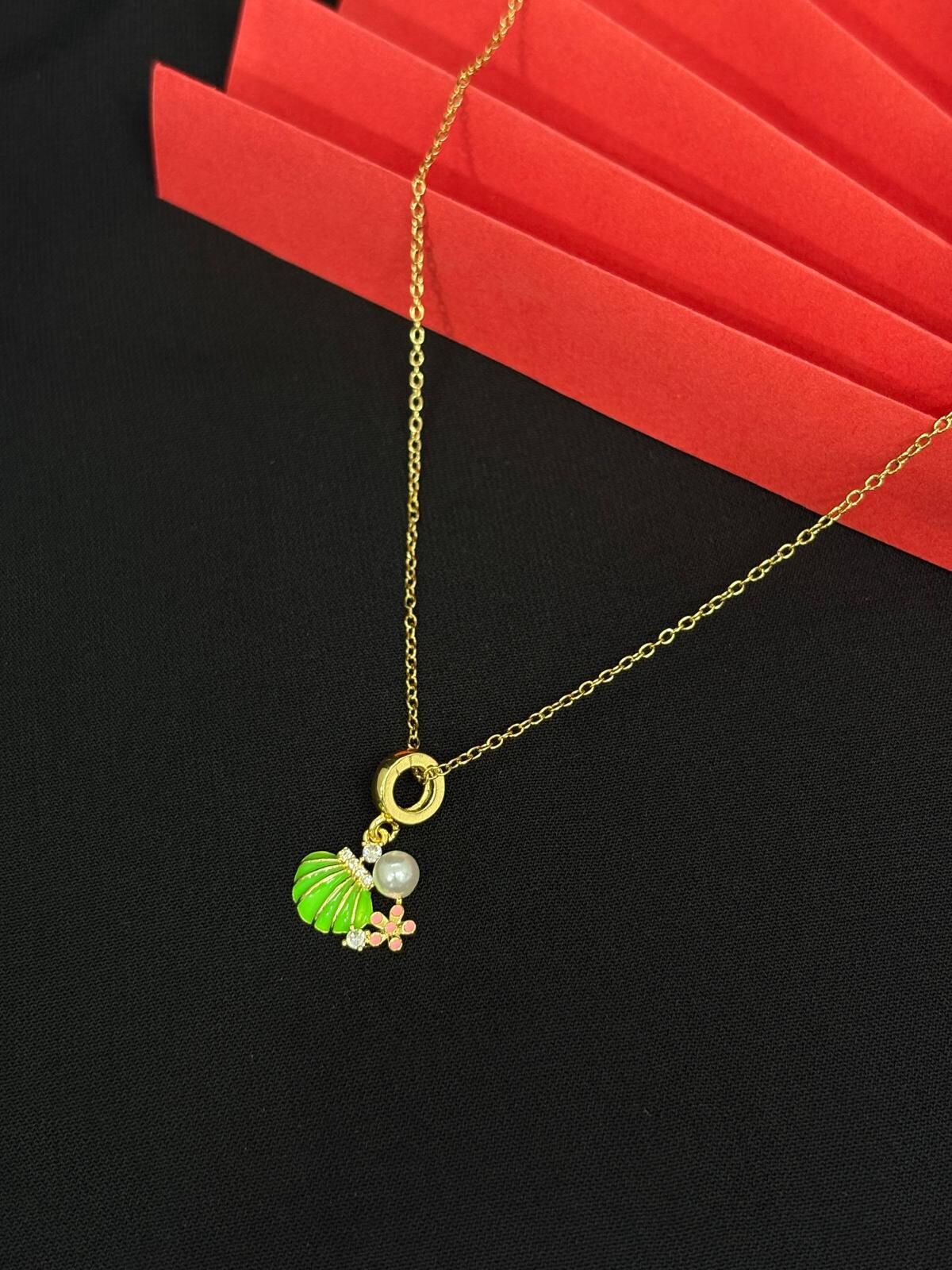 Melisa Takı & Aksesuar 316L Çelik Gold Renk Charm Kolye