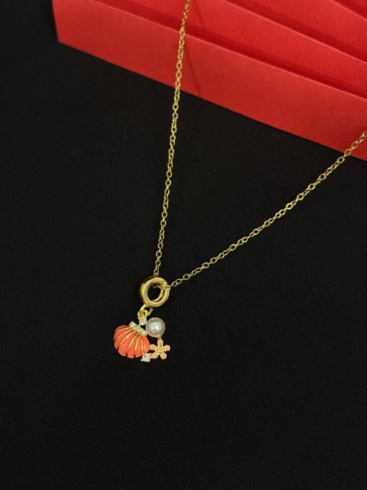 Melisa Takı & Aksesuar 316L Çelik Gold Renk Charm Kolye
