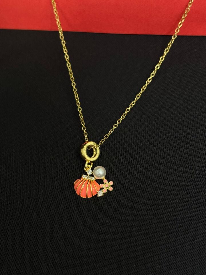 Melisa Takı & Aksesuar 316L Çelik Gold Renk Charm Kolye