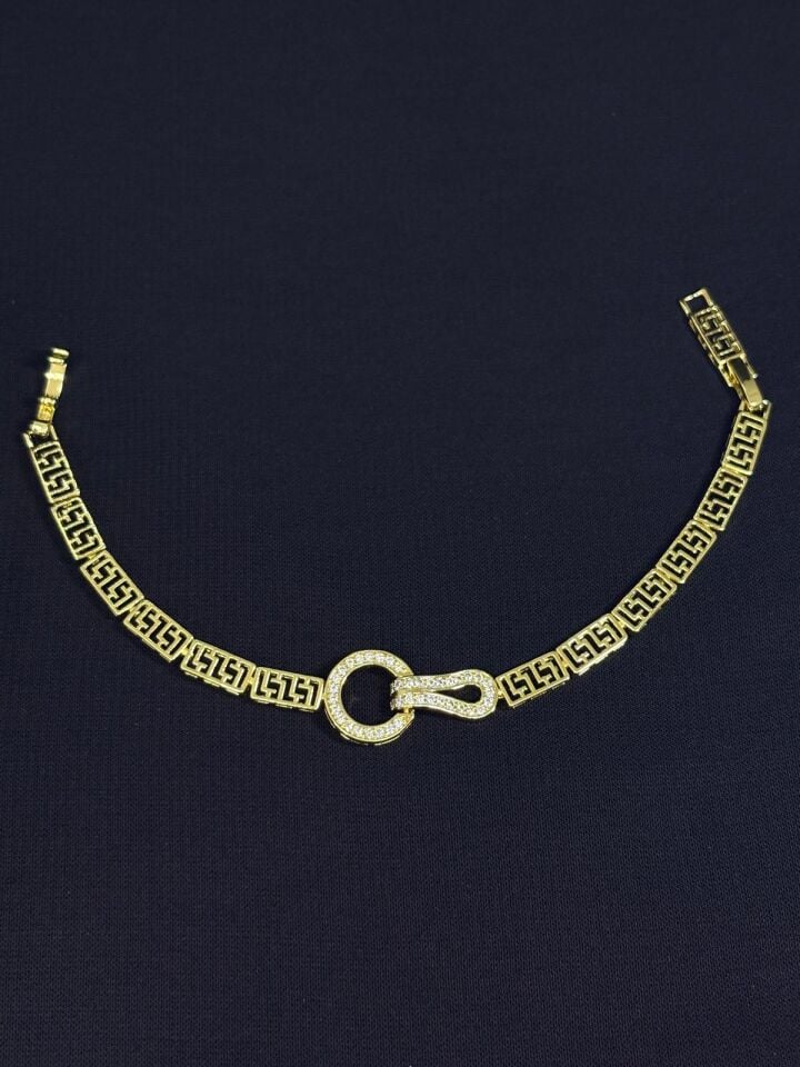 Melisa Takı & Aksesuar 14K Gold Renk Cm Zirkon Taşlı Bileklik 18+2cm Ayarlanabilir