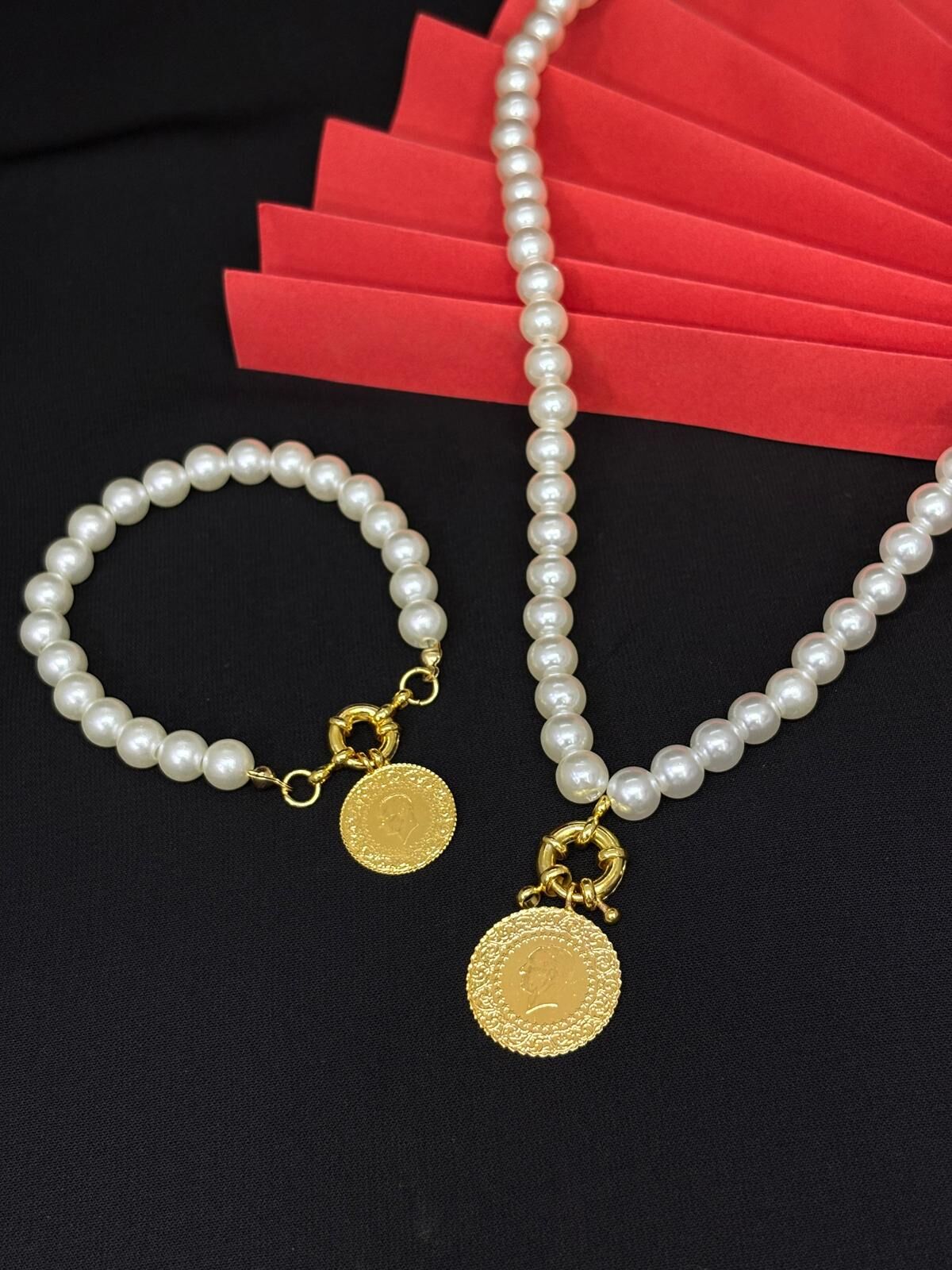 Melisa Takı & Aksesuar İmitasyon Çeyrek Set ( tam,yarım ve çeyrek set olarak kullanılır)