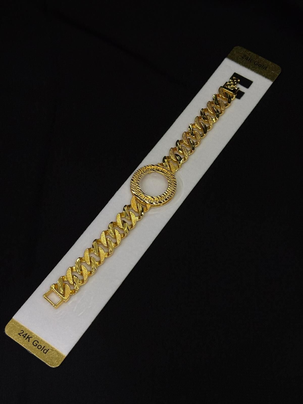 24K Gold Renk Kaplama CM Gurme Çeyreklik Bileklik