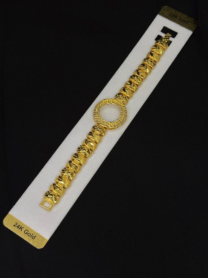 24K Gold Renk Kaplama CM Gurme Çeyreklik Bileklik